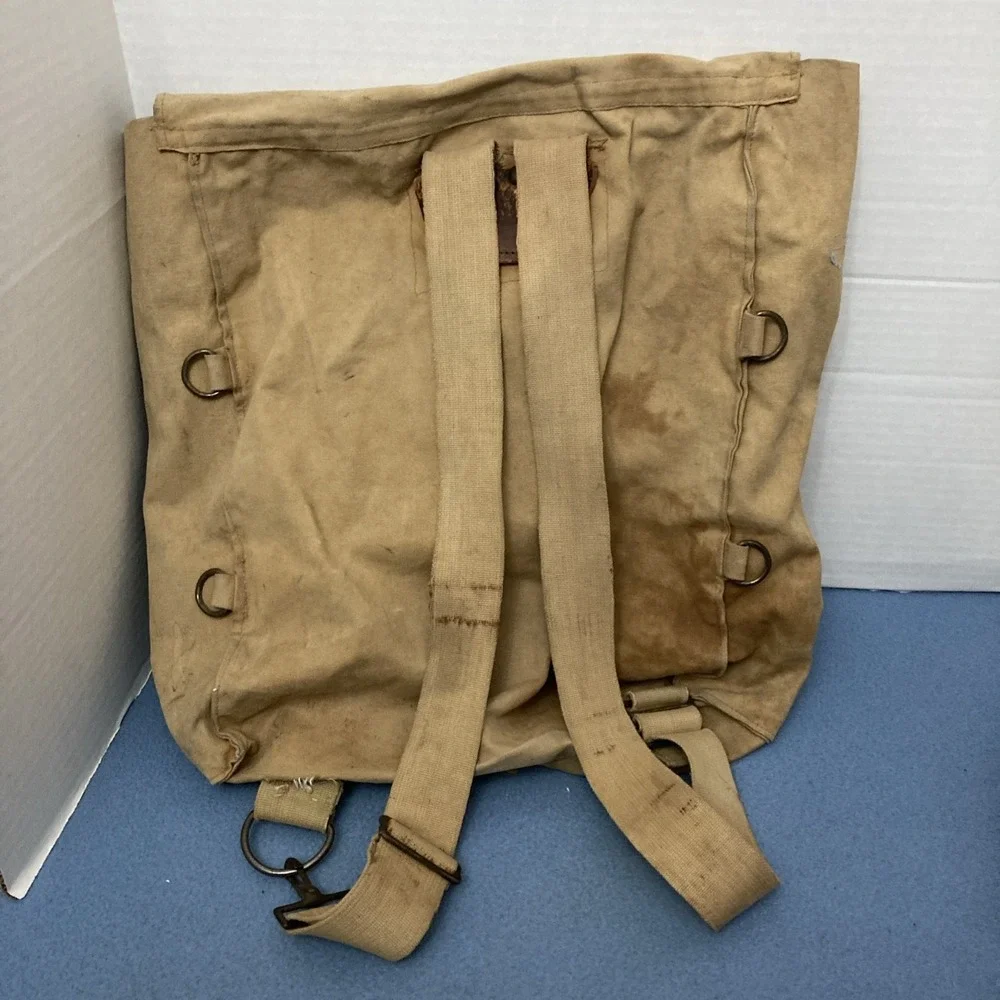 VTG Boy Scouts Khaki Canvas 1950/60's Era Distressed Backpack/Haversack
